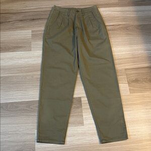 NWOT LA MIEL Olive Green Pleated Pants Small